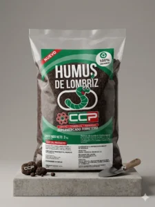 Bolsa de humus de lombriz CCP fertilizante orgánico en Agroaguacates, tienda agropecuaria en Guatire.