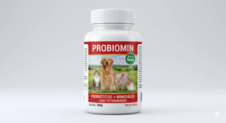 Probiomin probióticos y suplemento nutricional de uso veterinario en Agroaguacates, tienda agropecuaria en Guatire.